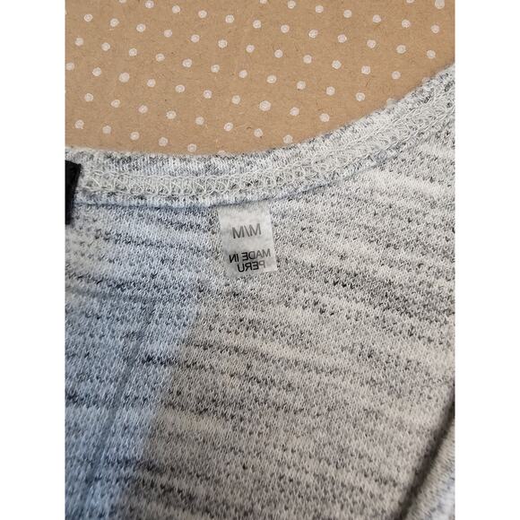 ATM Women's Short Sleeve Long Shirt Medium Beach Coastal Gray - Picture 5 of 10